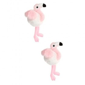 ibasenice 2 Pièces Poupée Flamant Rose Animal en Peluche pour Ados Décoration De Fête Flamant Rose Jouet Flamant Rose Grand F