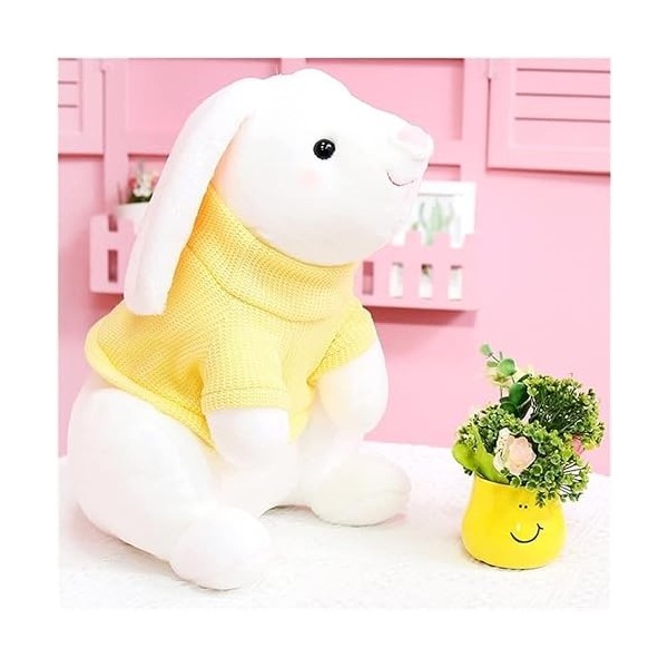 SKUZA Peluches, Lapins Kawaii 22-45CM avec Pulls Poupées en Peluche Belle Oreiller en Peluche Bébé Apaiser Jouet Filles Cadea