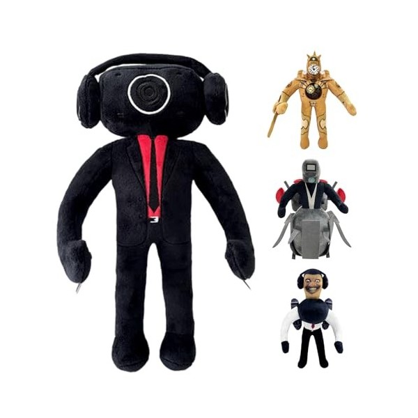 Fntech Skibidi Toilette Peluche Jouet Série TV Personnages Mignon Costume Homme Peluche Poupée Cameraman Poupée en Peluche Mo