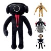 Fntech Skibidi Toilette Peluche Jouet Série TV Personnages Mignon Costume Homme Peluche Poupée Cameraman Poupée en Peluche Mo