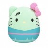 Squishmallow Kellytoy Peluche souple pour Halloween Sanrio® Hello Kitty® Franken Kitty, 20,3 cm 