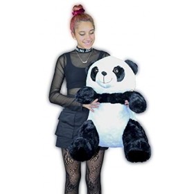 ML Ours Panda en peluche taille géante 60 cm ours avec peluche douce et peau abondante et soyeux taille gigante 60 cm Cadea