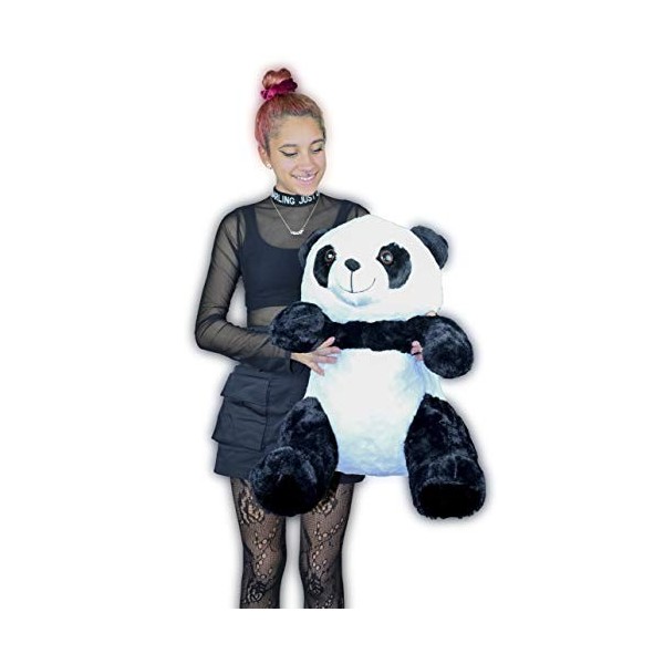 ML Ours Panda en peluche taille géante 60 cm ours avec peluche douce et peau abondante et soyeux taille gigante 60 cm Cadea