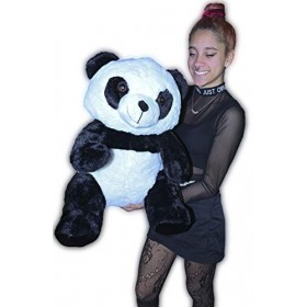 ML Ours Panda en peluche taille géante 60 cm ours avec peluche douce et peau abondante et soyeux taille gigante 60 cm Cadea