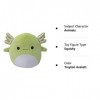 Squishmallow Kellytoy Peluche officielle Sea Life Squad Squad - Jouet en peluche souple Treyton Axolotl, 12,7 cm 