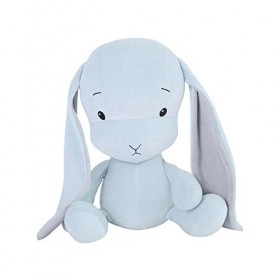Effiki Effiki5901832946298 Bunny Jouet avec Oreilles, Bleu/Gris, 50 cm