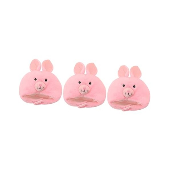 Totority 3 Pièces Chapeau De Lapin Chapeau DOreille De Lapin Couvre-Chef En Peluche Lapins En Peluche Chucky Costume Pour En