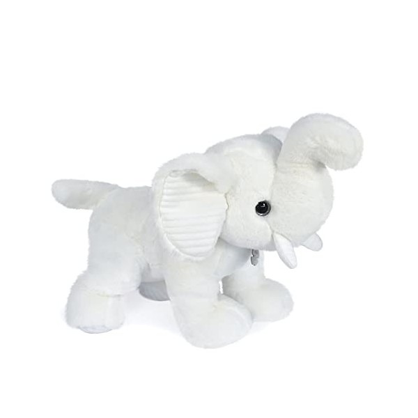 Histoire dOurs - Peluche Elephant - Blanc - 45 cm - PREPPY CHIC - HO3141