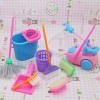 Ouken Enfants Nettoyage des Jouets De Chariot De Ménage Set Prétend De Ménage Kit De Jouet Mini Aspirateur Nettoyant Nettoyag