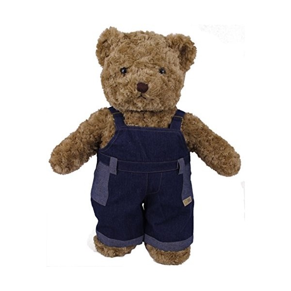 TEDDY HOUSE Ours en Peluche câlin et câlin Toby Bär en Marron avec Un Jean 57 cm 22 "