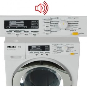 Theo Klein 6941 LaveLinge Miele Quatre Programmes de Lavage et Bruitages Correspondants Fonctionne Avec Ou Sans Eau Dimension