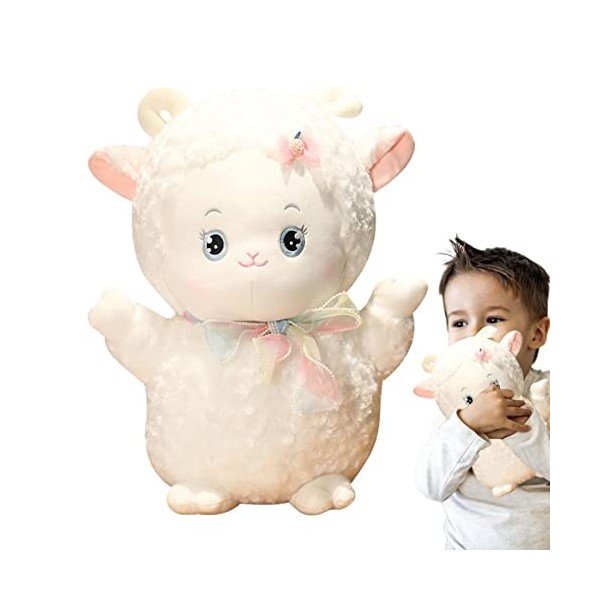 Xuanshengjia Animal en Peluche Mouton - Animaux en Peluche pour bébés,Jouet dagneau en Peluche Doux, Mouton en Peluche Moell