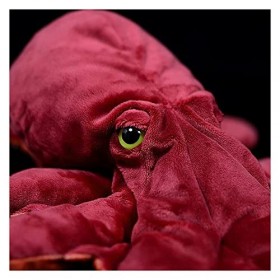 SKUZA Peluches, Jouet en Peluche de Poulpe de Simulation - Jouets en Peluche de Poulpe de la Vraie Vie Rouge Color : Onecolo