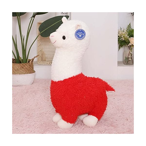 WDYGWQ Peluche en Peluche dalpaga, Oreiller en Peluche danimaux dalpaga, Coussin Moelleux Doux, Cadeau Super Kawaii, propi