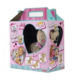 Simba Chi Chi Love Baby Boo, 105893500009 + 3 Ans, Chien interactif, répond à 12 Commandes vocales - Version Italien