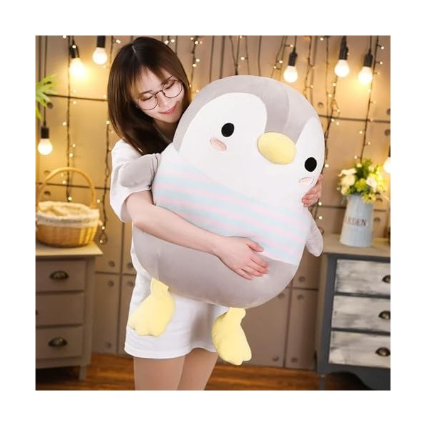 SaruEL Pingouin Géant Peluche Jouet en Peluche Dessin Animé Animal Poupée De Mode Jouet Enfants Mignonne Fille Noël Cadeau D’