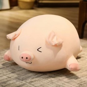 EacTEL Kawaii Cochon Peluche Animal Peluche Cochon poupée géant Oreiller de Couchage Fille Cadeau d’Anniversaire noël Jouets 