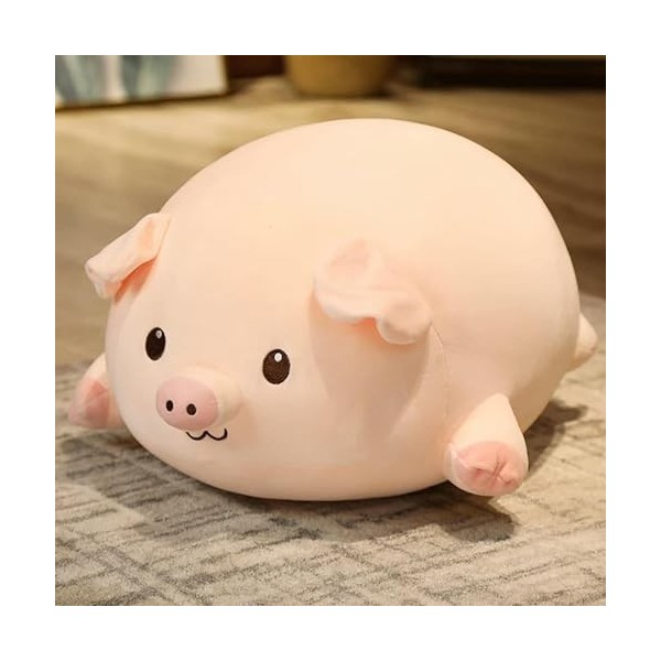 EacTEL Kawaii Cochon Peluche Animal Peluche Cochon poupée géant Oreiller de Couchage Fille Cadeau d’Anniversaire noël Jouets