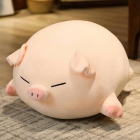 EacTEL Kawaii Cochon Peluche Animal Peluche Cochon poupée géant Oreiller de Couchage Fille Cadeau d’Anniversaire noël Jouets 