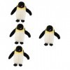 ibasenice 4 Pièces Poupée Pingouin Peluche Pingouin Cadeaux De Pingouin Jouets De Pingouin en Peluche Animaux en Peluche De L