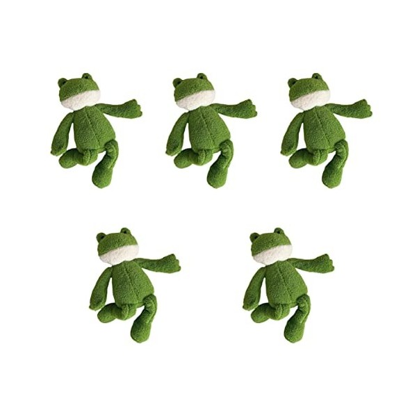 TOYANDONA 4 Pièces Poupée Oreillers Animaux pour Enfants Oreiller Grenouille Cadeaux De Fête pour Enfants Jouet Décoratif pou