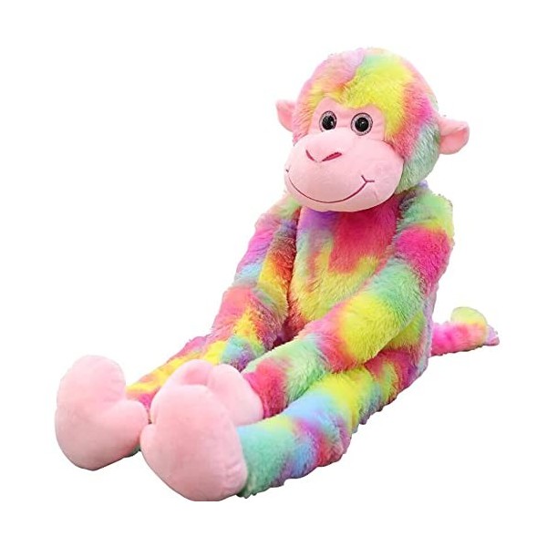 Ermano Peluche 80 cm Adorable Couleur Singe poupée Oreiller Cadeau de Noël pour Enfants Jouets en Peluche