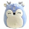 Squishmallow Peluche officielle Kellytoy Wildlife Zoo Squad - Animaux en peluche douce - Cerf - 12,7 cm