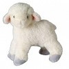 Bauer Spielwaren 12954 I Like My Planet Agneau en Peluche recyclée Blanc 12 cm