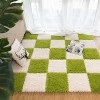 Lot de 16 Dalles De Moquette Emboîtables Antidérapantes Douces, Puzzle Carré,Tapis De Sol Carrés en Mousse De Puzzle en Peluc