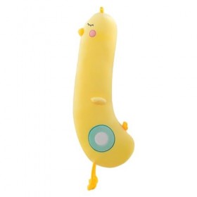 TYCIONG Oreiller Long en Peluche de Canard Jaune, Oreiller en Peluche Détachable, Animal pour Dormir, 120cm