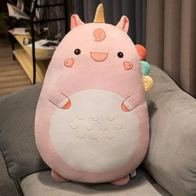 NOpinz Kawaii Dinosaure Lion Husky Piggy Bunny Peluche Câlin Oreiller Jouet Peluche Doux Animal Tapis Enfants Fille Cadeau An