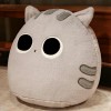 LfrAnk Kawaii Chat Peluche Jouet en Peluche Rond Animal Chat Oreiller Tapis de Sieste créatif Cadeau d’Anniversaire pour Les 
