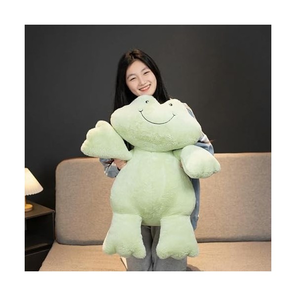 LfrAnk Kawaii Grenouille Peluche Jouet Animal en Peluche Grenouille Enfants Oreiller garçon Fille Cadeau d’Anniversaire Cadea