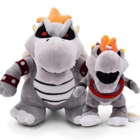 LYOUAE Peluche Jouet Enfant Jouets en Peluche Bowser Cosplay, 2 pièces, Oreiller en Peluche, poupée, Jouet for Enfants, Cadea