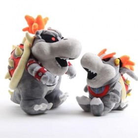 LYOUAE Peluche Jouet Enfant Jouets en Peluche Bowser Cosplay, 2 pièces, Oreiller en Peluche, poupée, Jouet for Enfants, Cadea