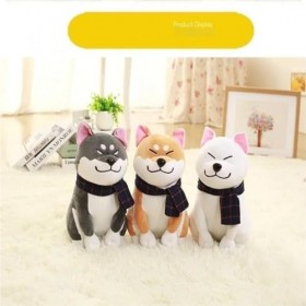 VOTIVA Jouets en Peluche Peluche Écharpe Shiba Inu Poupée Mignon Doux Habiller Chiot Jouet Akita Inu Peluche Jouet Enfants Et