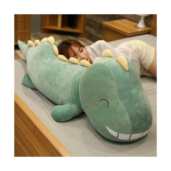 EacTEL Dinosaure Peluche Poupée Doux Dessin Animé Animal Dinosaure Peluche Oreiller Enfants Fille Cadeau Anniversaire Cadeau 