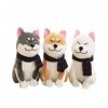 ASSASSIN Peluche Peluche Écharpe Shiba Inu Poupée Mignon Doux Habiller Chiot Jouet Akita Inu Peluche Jouet Enfants Et Filles 