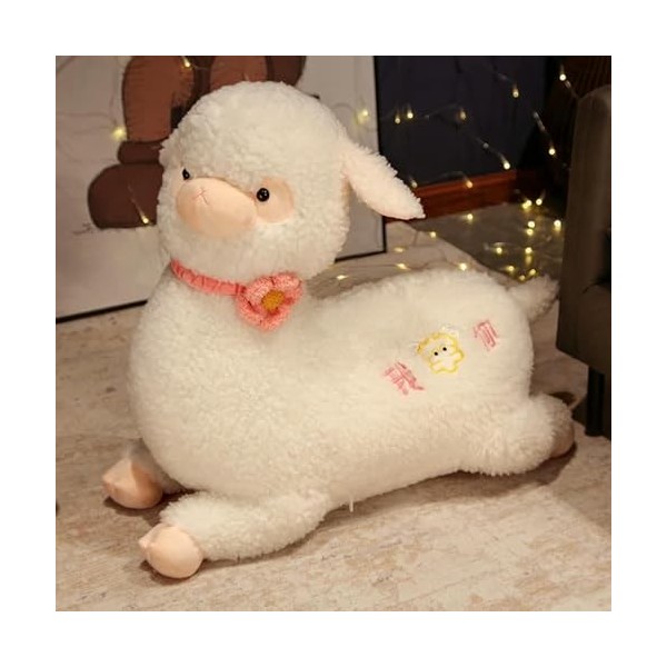 EacTEL Kawaii Laine Jouet géant Agneau Peluche Animal Dessin animé Moelleux Mouton poupée Oreiller Doux Enfants Anniversaire 