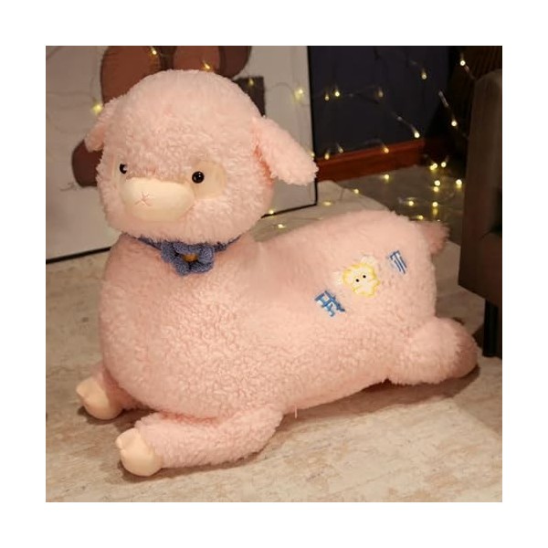 EacTEL Kawaii Laine Jouet géant Agneau Peluche Animal Dessin animé Moelleux Mouton poupée Oreiller Doux Enfants Anniversaire