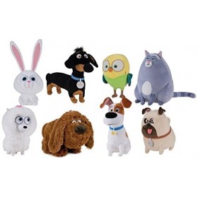 Comme des Bêtes The Secret Life of Pets - Gidget, chienne blanche 17cm - Qualité super soft