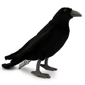 Kuscheltiere.biz Corbeau en peluche haut de gamme Corbeau Oiseau Noir