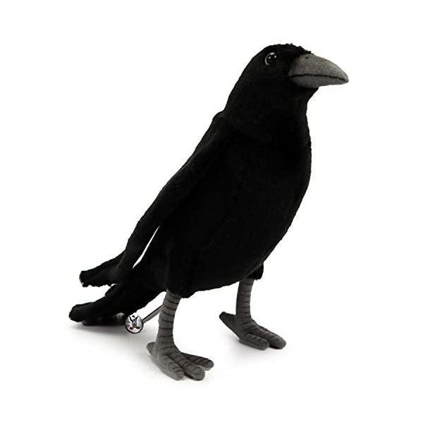 Kuscheltiere.biz Corbeau en peluche haut de gamme Corbeau Oiseau Noir