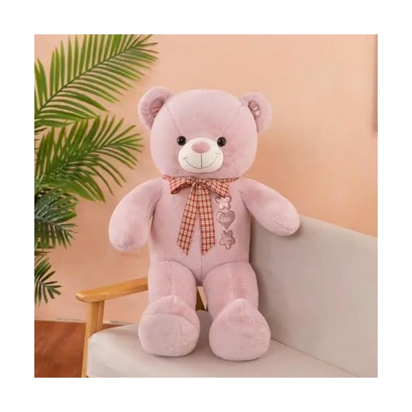 Nouveau Noël Haute Qualité Ours en Peluche avec Écharpe en Peluche Animal Ours en Peluche Poupée Oreiller Cadeau D’Anniversai