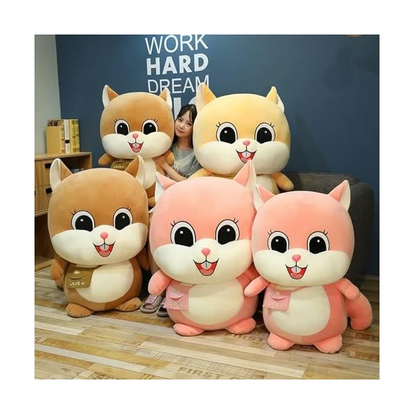 PaMut Hamster en Peluche Jouet en Peluche Oreiller Mignon Hamster en Peluche en Peluche Enfants poupée Cadeau d’Anniversaire 