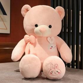 PaMut Nouveau Ours en Peluche de Haute qualité avec Lapin en Peluche Ours en Peluche poupée Oreiller Enfants Anniversaire Cad