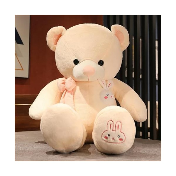 PaMut Nouveau Ours en Peluche de Haute qualité avec Lapin en Peluche Ours en Peluche poupée Oreiller Enfants Anniversaire Cad