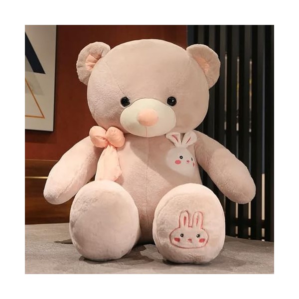 PaMut Nouveau Ours en Peluche de Haute qualité avec Lapin en Peluche Ours en Peluche poupée Oreiller Enfants Anniversaire Cad