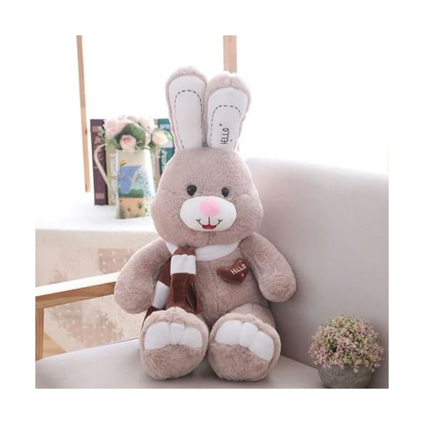 Mignon Lapin en Peluche Jouet Oreiller poupée Amant Cadeau géant Lapin de Pâques Peluche poupée Lapin Cadeau de Noël 90cm 1