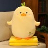 LfrAnk Coussin de Canard en Peluche avec Couverture Peluche Animal Canard Jouet lit Oreiller Dessin animé Mignon Fille Cadeau